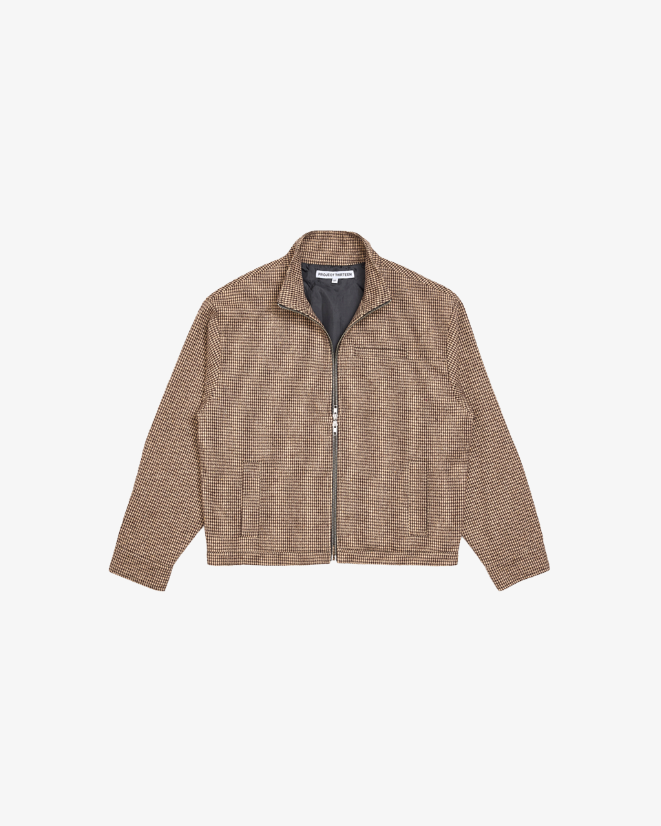 HOUNDSTOOTH ZIP UP