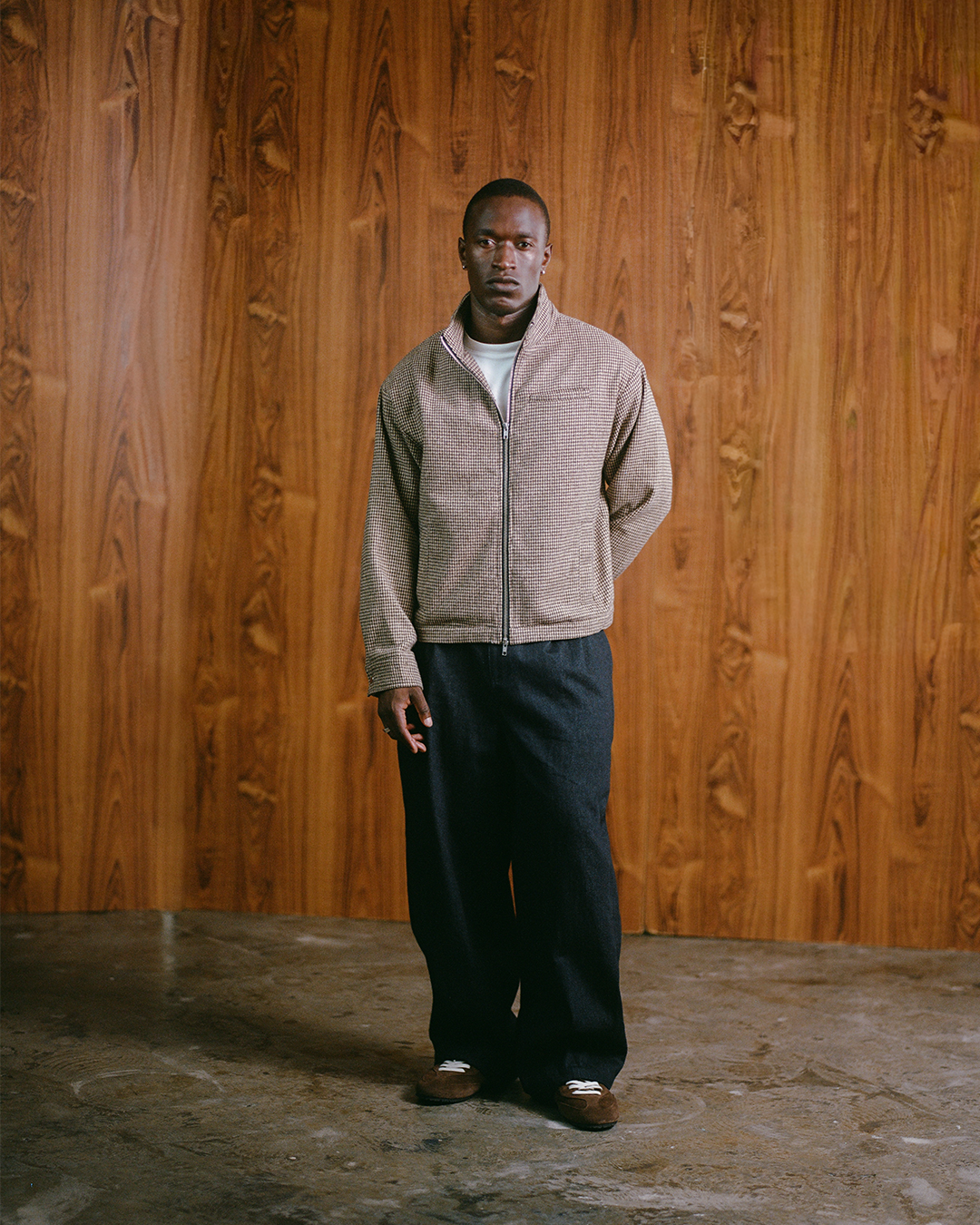 HOUNDSTOOTH ZIP UP – PROJECT THIRTEEN