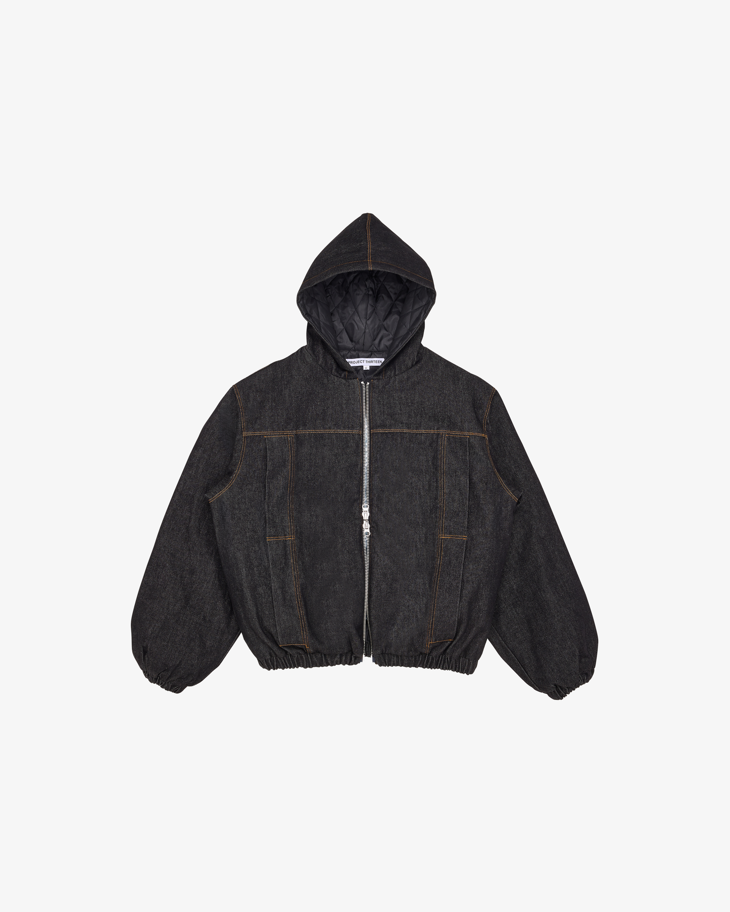 RAW DENIM JACKET IN BLACK