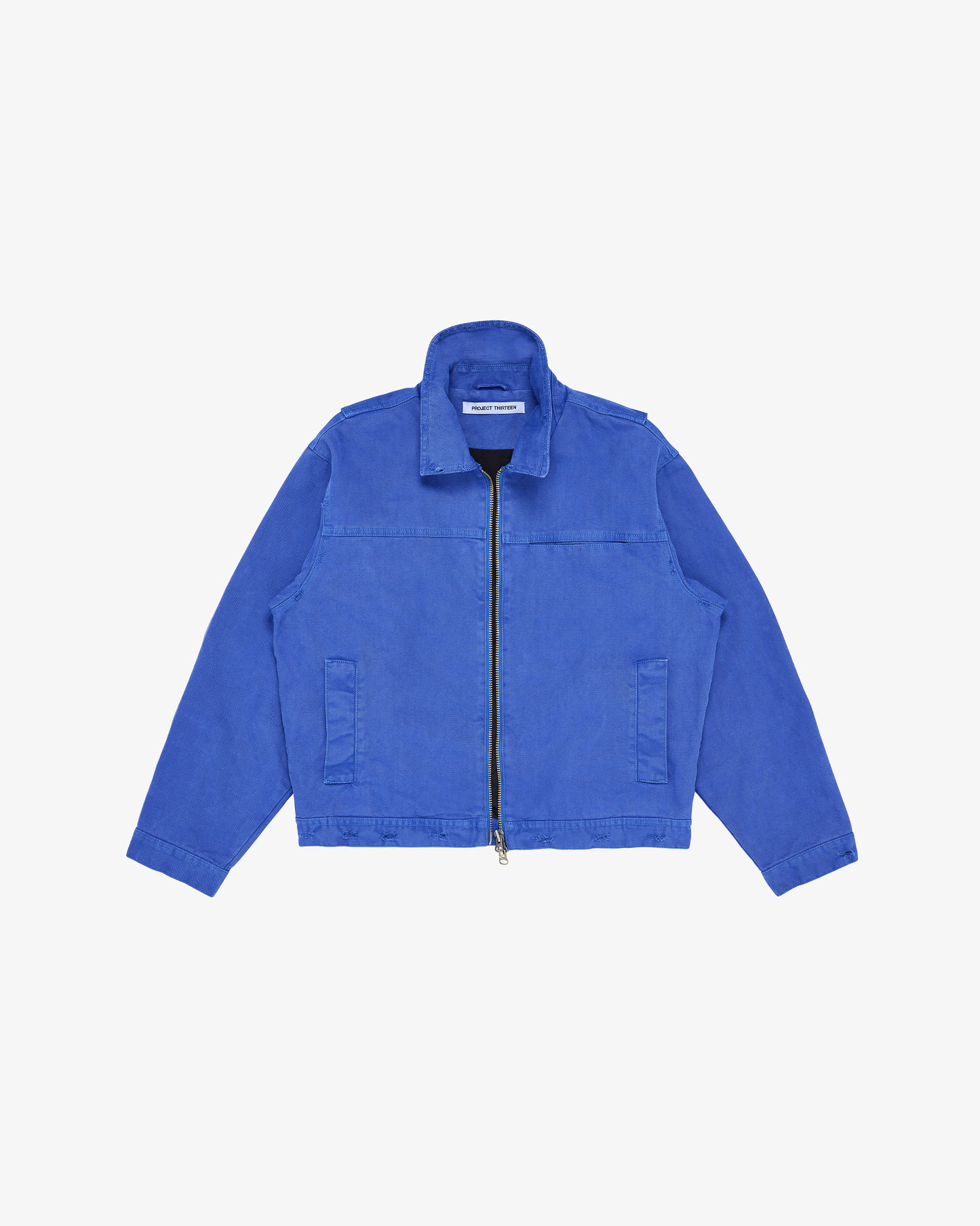ANDRE JACKET IN GARMENT DYED BLUE