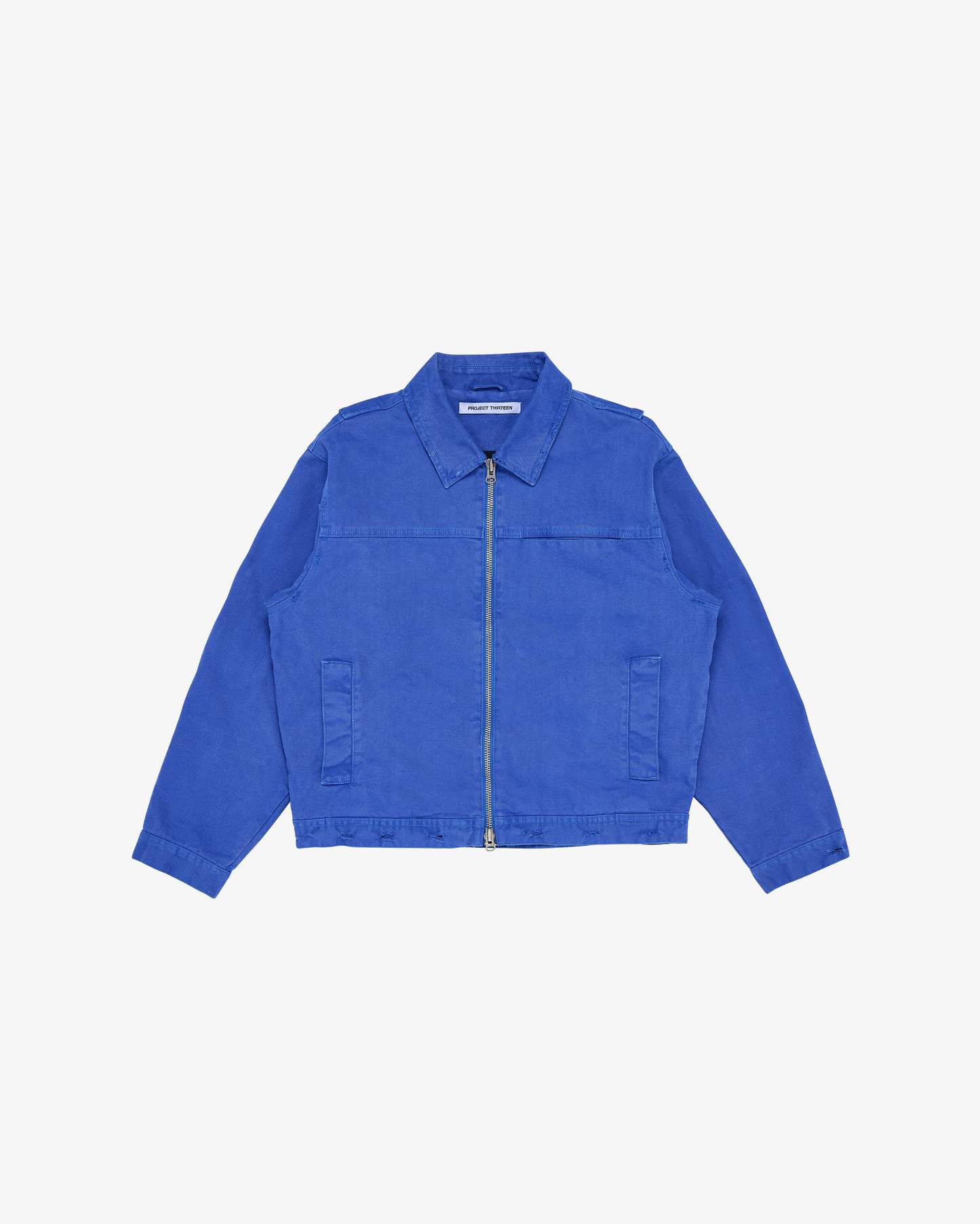 ANDRE JACKET IN GARMENT DYED BLUE