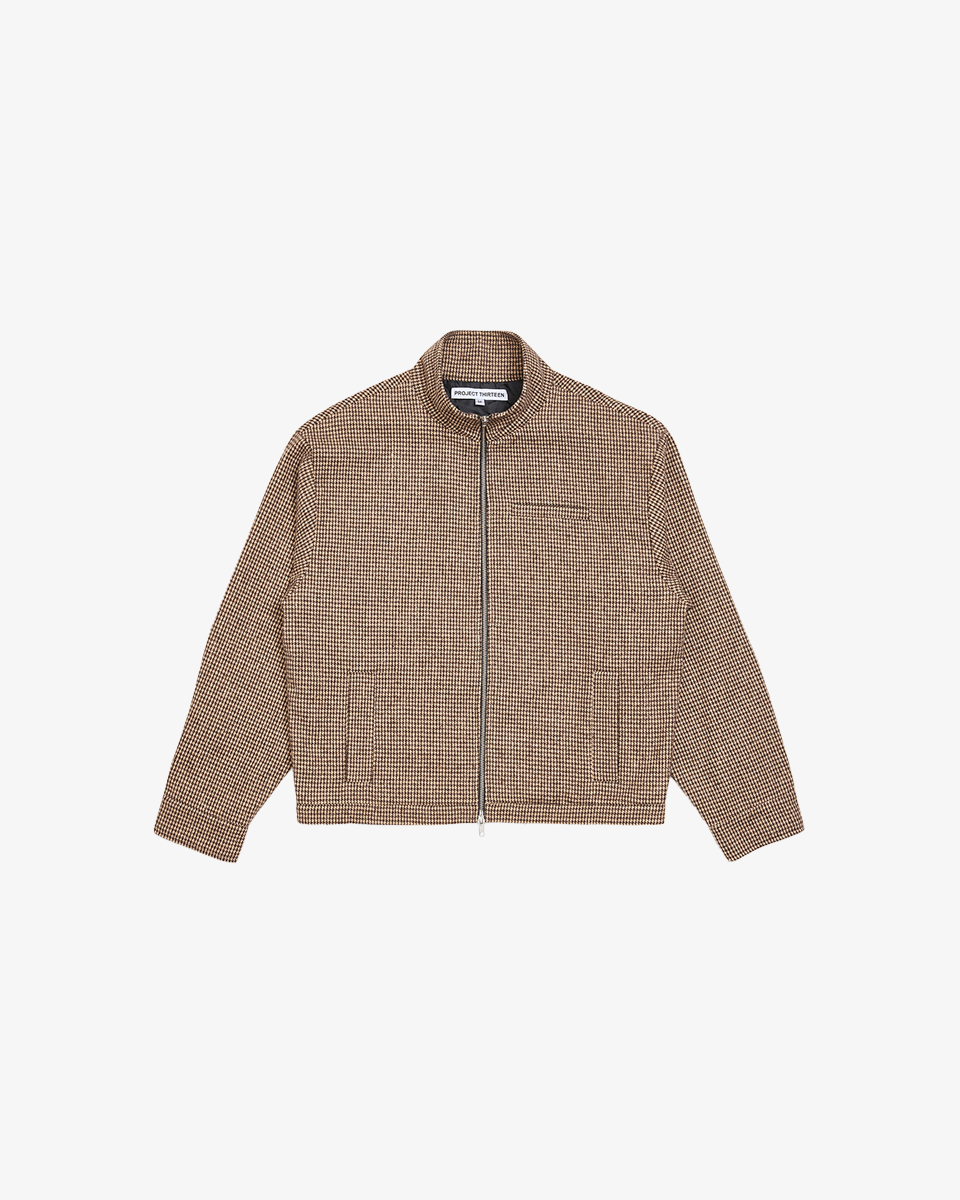 HOUNDSTOOTH ZIP UP
