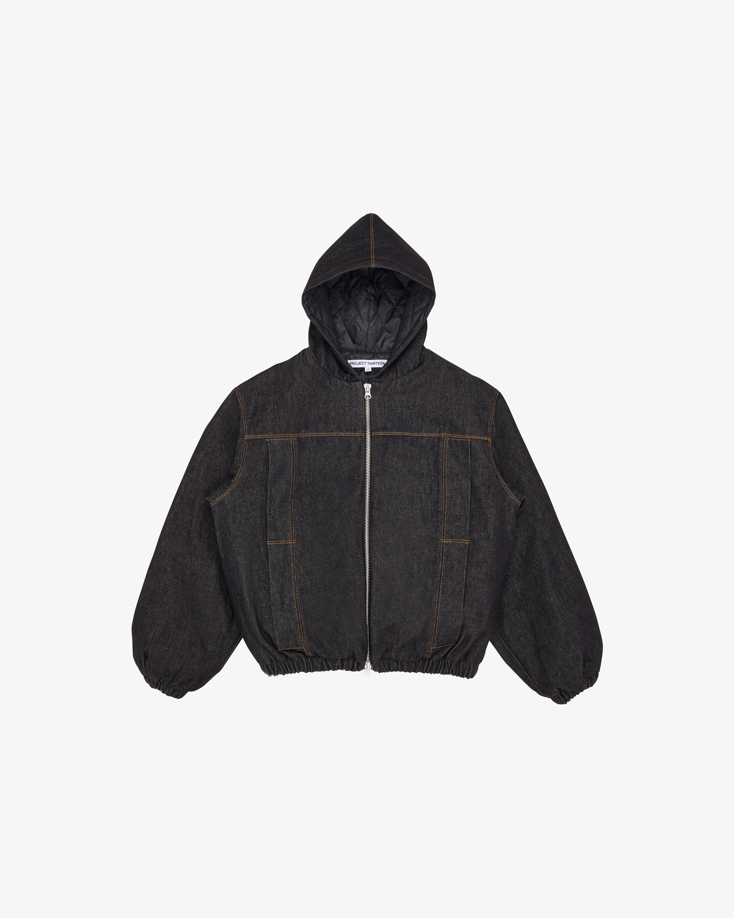 RAW DENIM JACKET IN BLACK